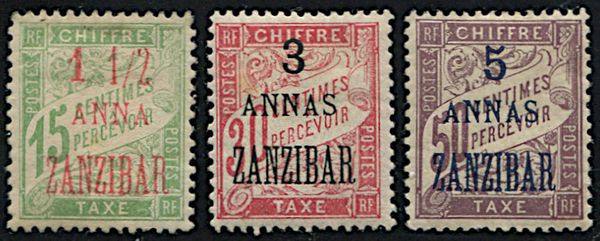 1897, Zanzibar, French Office  - Asta Filatelia - Associazione Nazionale - Case d'Asta italiane