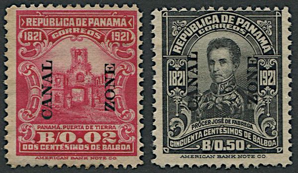 1921, Panama, Canal Zone  - Asta Filatelia - Associazione Nazionale - Case d'Asta italiane