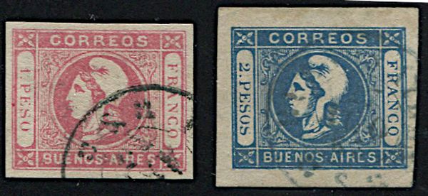 1862, Argentina, Liberty Head  - Asta Filatelia - Associazione Nazionale - Case d'Asta italiane