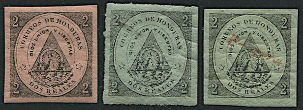 1865/1877, Honduras, stemma  - Asta Filatelia - Associazione Nazionale - Case d'Asta italiane