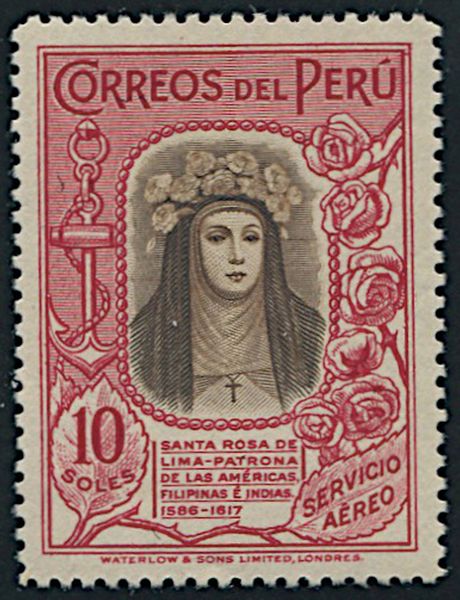 1936/37, Per, S. Rosa de Lima  - Asta Filatelia - Associazione Nazionale - Case d'Asta italiane