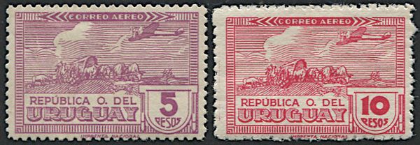 1937/40, Uruguay, Air Post, 2 sets  - Asta Filatelia - Associazione Nazionale - Case d'Asta italiane