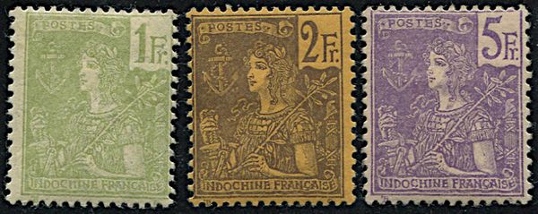 1904/06, Indochina, set of 16  - Asta Filatelia - Associazione Nazionale - Case d'Asta italiane