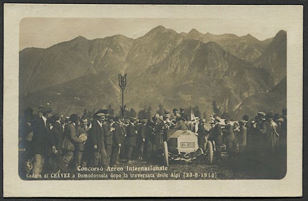 1910, Regno d'Italia, cartolina da Domodossola per Piacenza del 12 ottobre 1910  - Asta Filatelia - Associazione Nazionale - Case d'Asta italiane