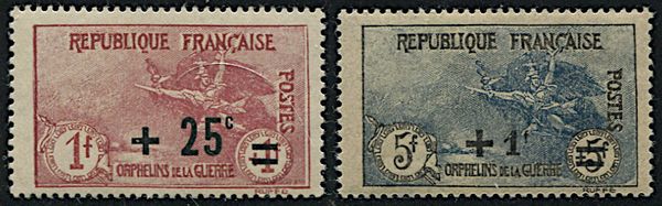 1922, Francia, Orfanelli  - Asta Filatelia - Associazione Nazionale - Case d'Asta italiane