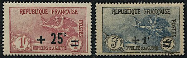 1922, Francia, �Orfanelli�  - Asta Filatelia - Associazione Nazionale - Case d'Asta italiane