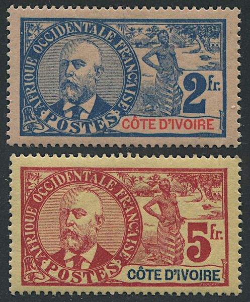 1906/07, Ivory Coast, complete set of fifteen  - Asta Filatelia - Associazione Nazionale - Case d'Asta italiane