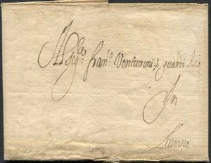 1681/1767, Toscana, tre lettere, due per Livorno e una da Livorno per Marsiglia del 27 novembre  1761,  - Asta Filatelia - Associazione Nazionale - Case d'Asta italiane