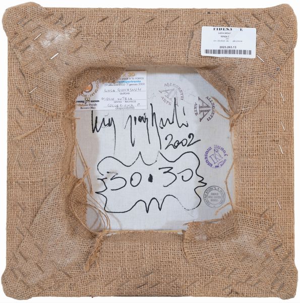 LUCA GIOVAGNOLI : senza titolo  - Asta Asta a tempo di Arte Moderna e Contemporanea - Associazione Nazionale - Case d'Asta italiane