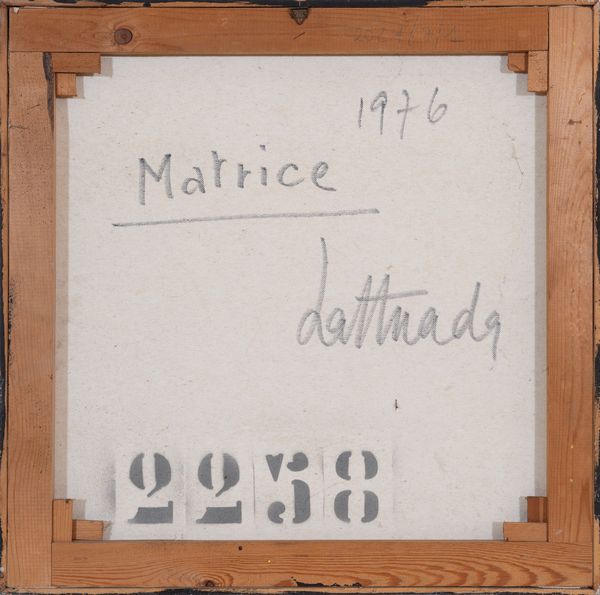 RAFFAELE LATTUADA : Matrice  - Asta Asta a tempo di Arte Moderna e Contemporanea - Associazione Nazionale - Case d'Asta italiane