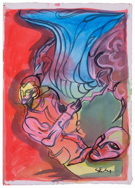 VINCENZO EULISSE : Soggetti vari  - Asta Asta a tempo di Arte Moderna e Contemporanea - Associazione Nazionale - Case d'Asta italiane