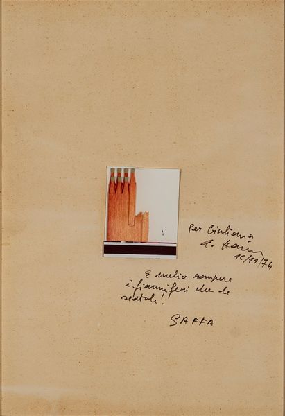 RAYMOND  HAINS : Saffa  - Asta Asta a tempo di Arte Moderna e Contemporanea - Associazione Nazionale - Case d'Asta italiane