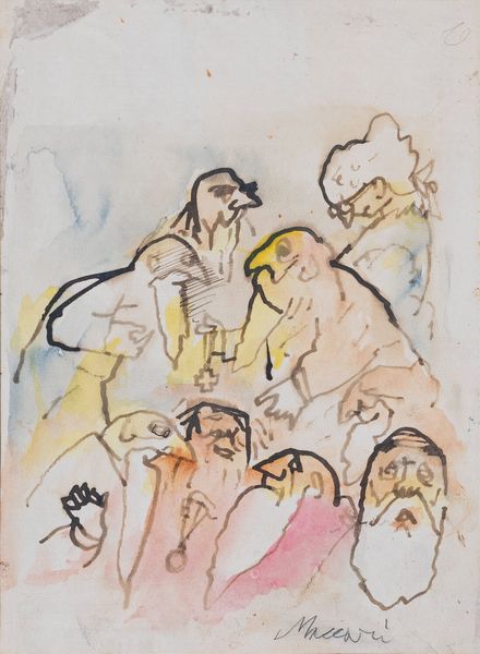 MINO MACCARI : senza titolo  - Asta Asta a tempo di Arte Moderna e Contemporanea - Associazione Nazionale - Case d'Asta italiane