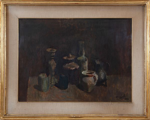 MARIO VARAGNOLO : Natura morta  - Asta Asta a tempo di Arte Moderna e Contemporanea - Associazione Nazionale - Case d'Asta italiane