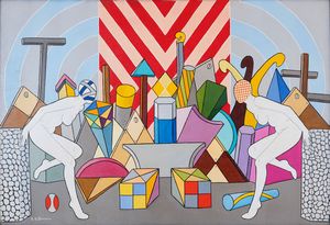 ENZO FORNARA : Prospettive  - Asta Asta a tempo di Arte Moderna e Contemporanea - Associazione Nazionale - Case d'Asta italiane