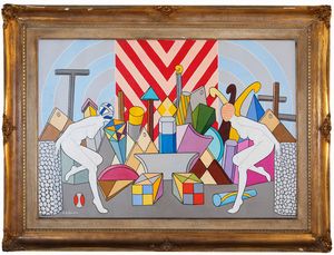 ENZO FORNARA : Prospettive  - Asta Asta a tempo di Arte Moderna e Contemporanea - Associazione Nazionale - Case d'Asta italiane