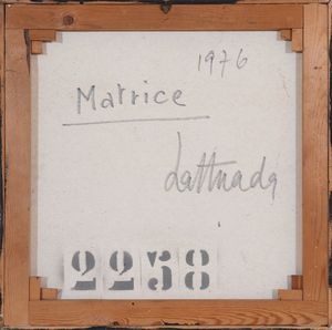 RAFFAELE LATTUADA : Matrice  - Asta Asta a tempo di Arte Moderna e Contemporanea - Associazione Nazionale - Case d'Asta italiane
