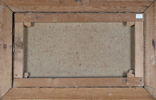 Pittore della fine del XIX secolo : Marina con pescatori  - Asta Antiquariato - Associazione Nazionale - Case d'Asta italiane