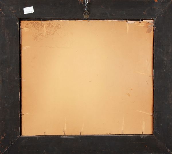 Anonimo del XX secolo : Natura morta con due vasi ed una arancia  - Asta Antiquariato - Associazione Nazionale - Case d'Asta italiane