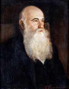 Anonimo del XIX secolo - Ritratto di uomo con barba bianca, 1908