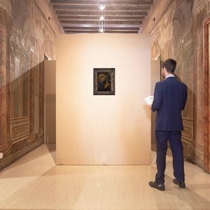 Scuola emiliana del XVII secolo : San Francesco  - Asta Antiquariato - Associazione Nazionale - Case d'Asta italiane