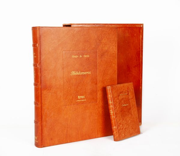 Giorgio de Chirico : Giorgio De Chirico - Hebdomeros  - Asta Asta A Tempo - Libri d'arte, D'artista e Manifesti - Associazione Nazionale - Case d'Asta italiane