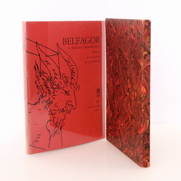 Belfagor. Novella piacevolissima di Niccol� Macchiavelli. Illustrato da 8 acqueforti di Carlo Mattioli  - Asta Asta A Tempo - Libri d'arte, D'artista e Manifesti - Associazione Nazionale - Case d'Asta italiane