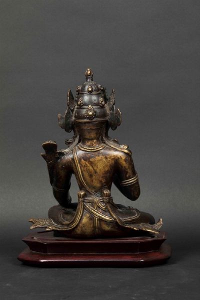 Figura di Shiva seduta in bronzo, Nepal, XIV/XV secolo  - Asta The Art of Himalayan and Chinese Bronze - Associazione Nazionale - Case d'Asta italiane