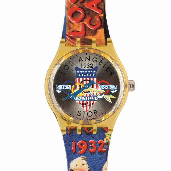 Swatch : Los Angeles 1932 (SSZ100) Originals Gent Stop Watch  - Asta Swatch / Asta a tempo - Associazione Nazionale - Case d'Asta italiane