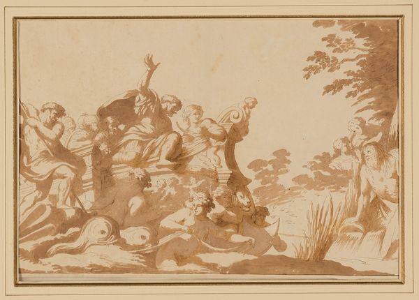 Scuola del XVII secolo Lo sbarco dell'eroe  - Asta Dipinti Antichi - Associazione Nazionale - Case d'Asta italiane