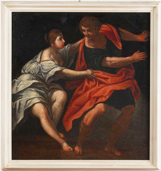 Scuola del XVIII secolo Giuseppe e la moglie di Putifarre  - Asta Dipinti Antichi - Associazione Nazionale - Case d'Asta italiane