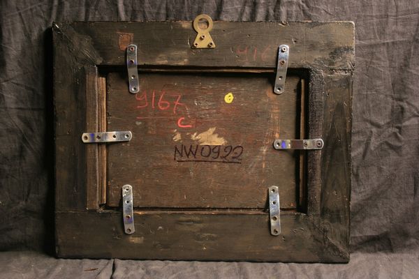 Jacob de Heusch (1656 Utrecht - 1701 Amsterdam) e Jan van Huchtenburgh (1647 Haarlem - 1733 Amsterdam) Paesaggio con cavalieri e contadini  - Asta Dipinti Antichi - Associazione Nazionale - Case d'Asta italiane