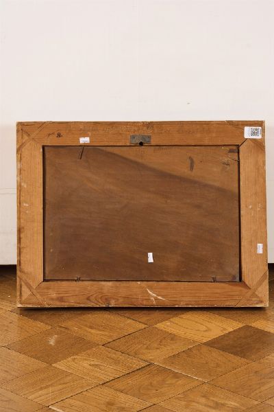 Scuola del XVIII secolo Scene di genere con popolani  - Asta Dipinti Antichi - Associazione Nazionale - Case d'Asta italiane