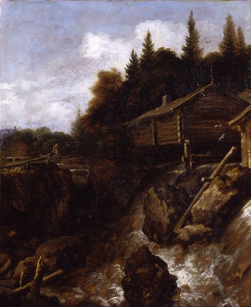 Allart van Everdingen : Paesaggio montano con cascata  - Asta Dipinti Antichi - Associazione Nazionale - Case d'Asta italiane