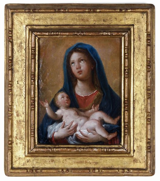 Agostino Masucci : Madonna con Ges Bambino  - Asta Dipinti Antichi - Associazione Nazionale - Case d'Asta italiane