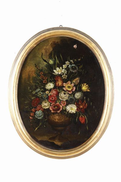 Scuola del XIX secolo Nature morte con vasi di fiori  - Asta Dipinti Antichi - Associazione Nazionale - Case d'Asta italiane