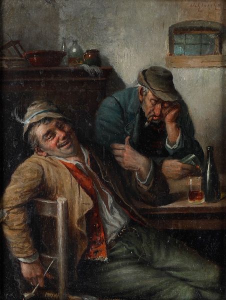 Scuola olandese del XIX secolo Interni di osteria  - Asta Dipinti Antichi - Associazione Nazionale - Case d'Asta italiane