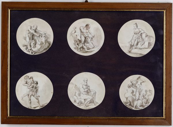 Domenico Paghini, Attribuito a : Studi di figure  - Asta Dipinti Antichi - Associazione Nazionale - Case d'Asta italiane