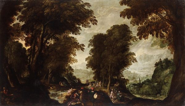 Scuola fiamminga del XVII secolo Festa campestre  - Asta Dipinti Antichi - Associazione Nazionale - Case d'Asta italiane