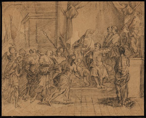 Scuola del XVIII secolo Episodio tratto dallAntico Testamento  - Asta Dipinti Antichi - Associazione Nazionale - Case d'Asta italiane