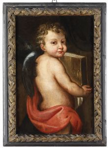 Scuola italiana del XVII secolo Due angeli  - Asta Dipinti Antichi - Associazione Nazionale - Case d'Asta italiane