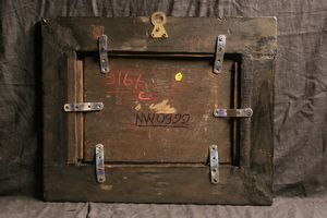 Jacob de Heusch (1656 Utrecht - 1701 Amsterdam) e Jan van Huchtenburgh (1647 Haarlem - 1733 Amsterdam) Paesaggio con cavalieri e contadini  - Asta Dipinti Antichi - Associazione Nazionale - Case d'Asta italiane