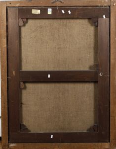 Scuola del XVIII secolo Ritratto di gentiluomo con lettera  - Asta Dipinti Antichi - Associazione Nazionale - Case d'Asta italiane