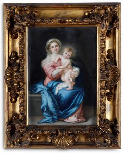 Bartolomé Esteban Murillo, copia da - Madonna con Bambino