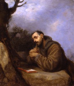 Cristofano Allori, Attribuito a - San Francesco in preghiera