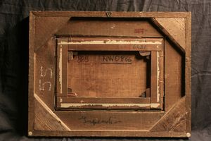 Giovanni Grevenbroeck detto il Solfarolo : Incendio e Nevicata  - Asta Dipinti Antichi - Associazione Nazionale - Case d'Asta italiane