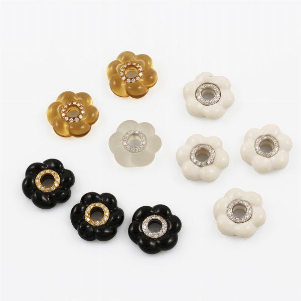 * DIECI PENDENTI PER ORECCHINI  - Asta Gioielli e Orologi - Associazione Nazionale - Case d'Asta italiane