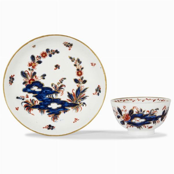 TAZZINA CON PIATTINO, VENEZIA, MANIFATTURA COZZI, 1780 CIRCA  - Asta  TAZZINE DA COLLEZIONE - Associazione Nazionale - Case d'Asta italiane