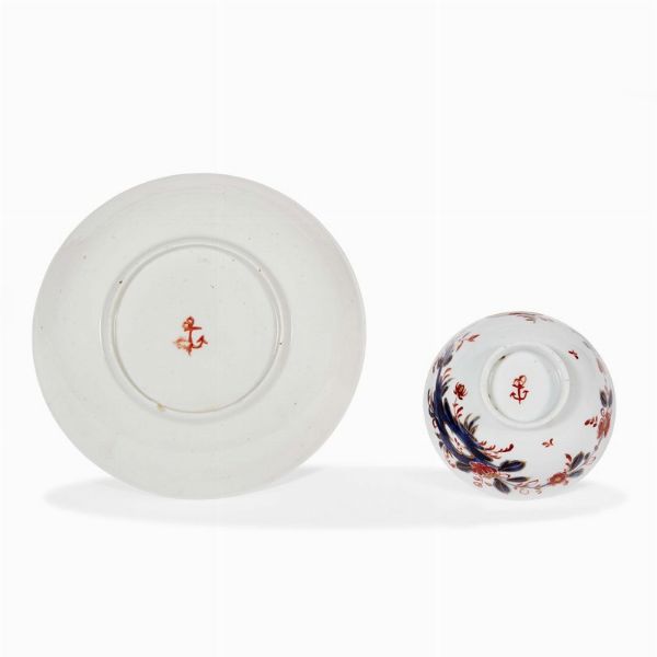 TAZZINA CON PIATTINO, VENEZIA, MANIFATTURA COZZI, 1780 CIRCA  - Asta  TAZZINE DA COLLEZIONE - Associazione Nazionale - Case d'Asta italiane