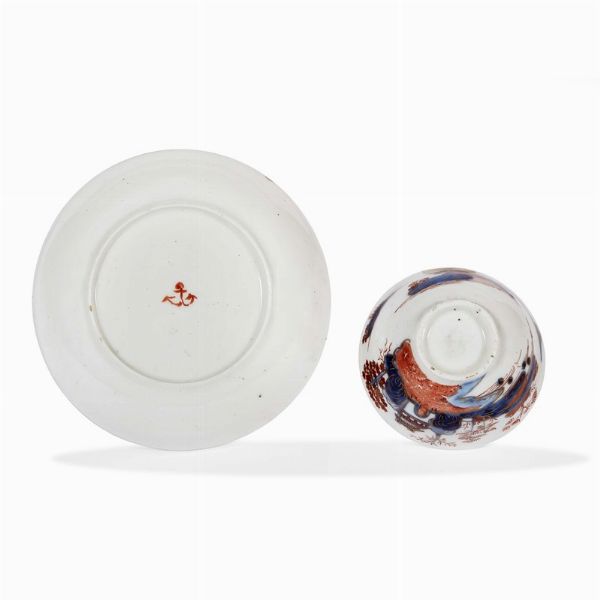 TAZZINA CON PIATTINO, VENEZIA, MANIFATTURA COZZI, 1770-1775 CIRCA  - Asta  TAZZINE DA COLLEZIONE - Associazione Nazionale - Case d'Asta italiane